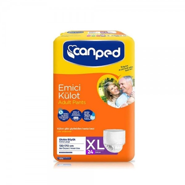 CANPED EMİCİ KÜLOT XL EXTRA BÜYÜK BOY 24LÜ 130-170CM BEL ÖLÇÜSÜ