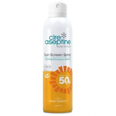 CİRE ASEPTİNE GÜNEŞ KORUYUCU SPREY 50+SPF 200ML CİRE ASEPTİNE GÜNEŞ KORUYUCU SPREY 50+SPF 200ML