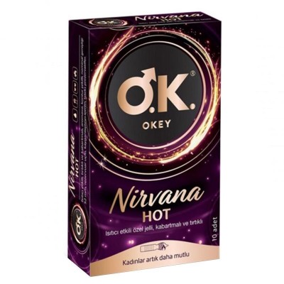 OKEY PREZERVATİF NİRVANA HOT 10LU OKEY PREZERVATİF NİRVANA HOT 10LU