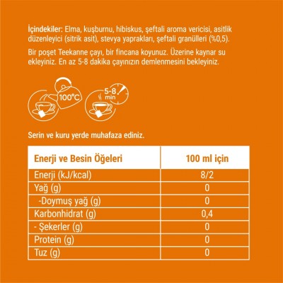 TEEKANNE KARIŞIK BİTKİ ÇAYI ŞEFTALİ-LİMON-NANE-PAPATYA BAL-ZENCEFİL MANGO SÜZEN 20Lİ