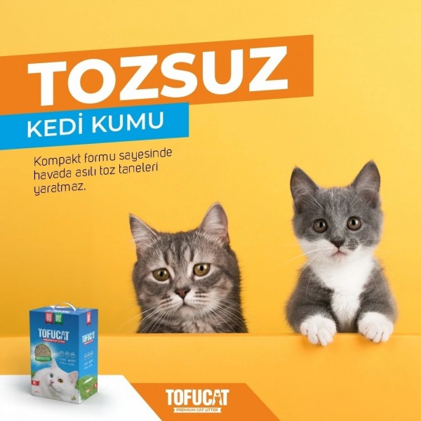 TOFUCAT PELET KEDİ KUMU 8LT 3,5 KĞ TOFUCAT PELET KEDİ KUMU 8LT 3,5 KĞ