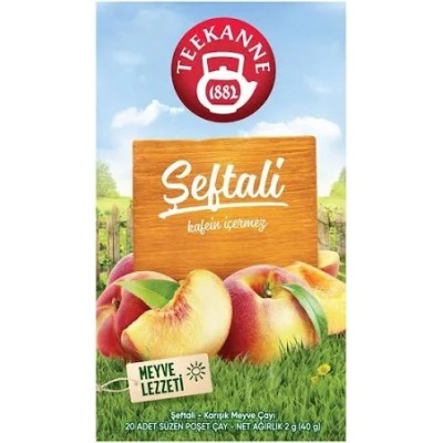 TEEKANNE KARIŞIK MEYVE ÇAYI ŞEFTALİ 20Lİ SÜZEN POŞET 2*20G:40GR KAFEİN İÇERMEZ TEEKANNE KARIŞIK MEYVE ÇAYI ŞEFTALİ 20Lİ SÜZEN POŞET 2*20G:40GR KAFEİN İÇERMEZ