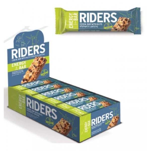 Hünnap Riders Enerji Bar Vitamin&gınseng Kuruyemişli Tahıl Bar 40 Gr 