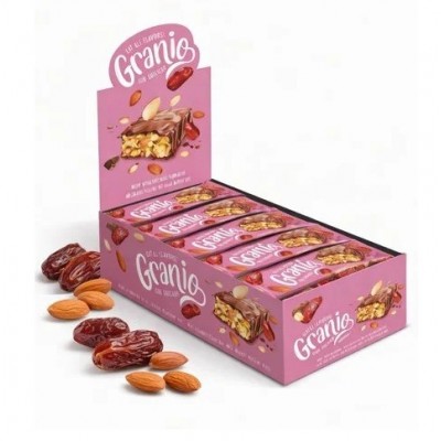 Hünnap Granio Hurmali Bademli Çikolata Kaplamali Bar 40gr