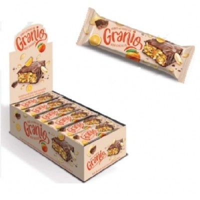 Hünnap Granio Yer Fistiği Portakalli Çikolata Kaplamali Bar 40gr