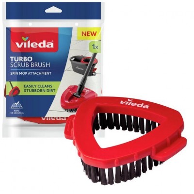 VİLEDA Turbo Scrub Brush Yedek Fırça Başlığı, Turbo ile Uyumlu, Zorlu Lekeler İçin