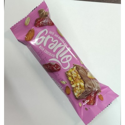 Hünnap Granio Hurmali Bademli Çikolata Kaplamali Bar 40gr