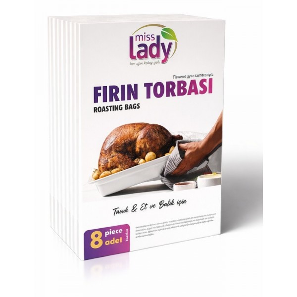 MİSS LADY YANMAZ FIRIN TORBASI 8 Lİ 25-38CM