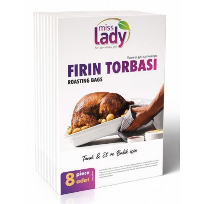 MİSS LADY YANMAZ FIRIN TORBASI 8 Lİ 25-38CM