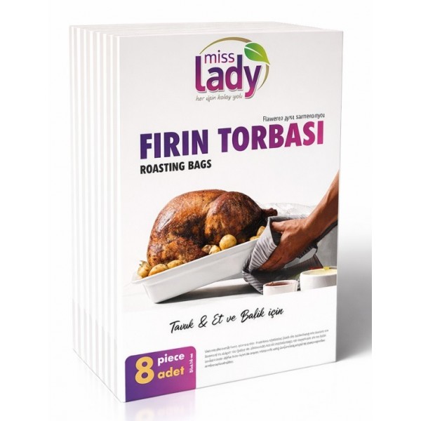 MİSS LADY YANMAZ FIRIN TORBASI 8 Lİ 25-38CM