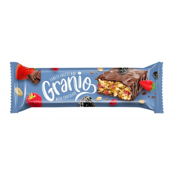 Hünnap Granio Kirmizi Meyveli Çikolata Kaplamali Bar 40gr