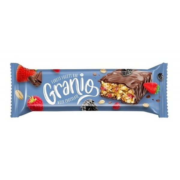 Hünnap Granio Kirmizi Meyveli Çikolata Kaplamali Bar 40gr
